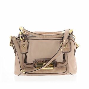 Coach Beige and Brown Crossbody Bag